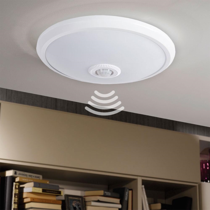 Світлодіодний стельовий світильник з датчиком LED/14W/230V 4000K