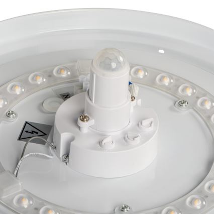 LED стельовий світильник FOGLER LED/24W/230V з датчиком руху та датчиком сутінків, діаметр 38 см