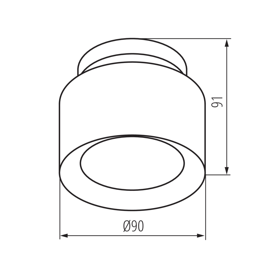 Точечный светильник SONOR LED/6W/230V 3000/4000/5700K + LED/1,5W 2200K диаметр 9 см белый