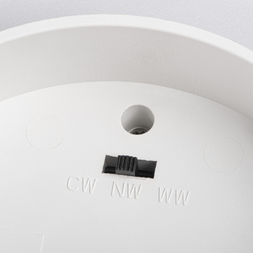 LED точковий світильник SONOR LED/6W/230V 3000/4000/5700K + LED/1,5W 2200K діаметр 9 cm білий