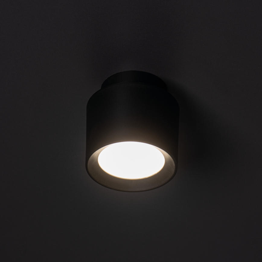 LED точковий світильник SONOR LED/6W/230V 3000/4000/5700K + LED/1,5W 2200K діаметр 9 см чорний