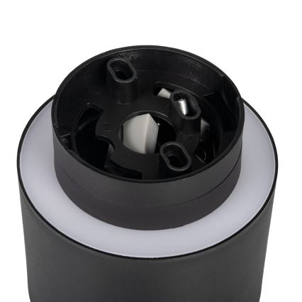 LED точковий світильник SONOR LED/6W/230V 3000/4000/5700K + LED/1,5W 2200K діаметр 9 см чорний