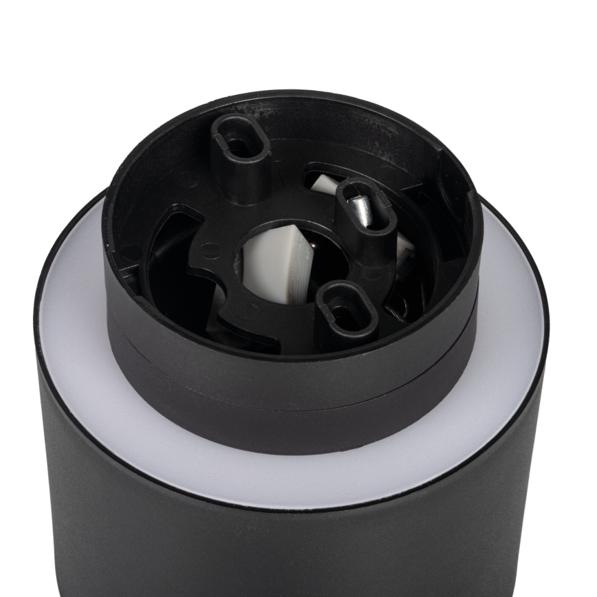 LED точковий світильник SONOR LED/6W/230V 3000/4000/5700K + LED/1,5W 2200K діаметр 9 см чорний
