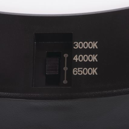 LED Стельовий/вбудований світильник з датчиком руху 2в1 ERGA LED/17W/230V 3000/4000/6500K чорний