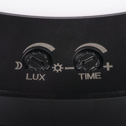 LED Стельовий/вбудований світильник з датчиком руху 2в1 ERGA LED/17W/230V 3000/4000/6500K чорний