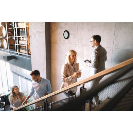 Світильник стельовий/підвісний LED з датчиком руху 2в1 ERGA LED/17W/230V 3000/4000/6500K чорний