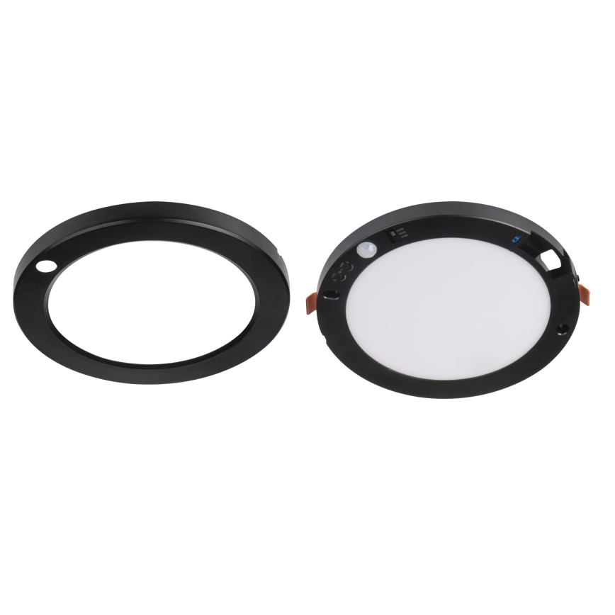 Світильник стельовий/підвісний LED з датчиком руху 2в1 ERGA LED/17W/230V 3000/4000/6500K чорний