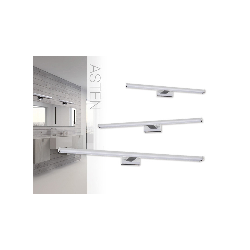 LED Підсвітка для дзеркала для ванної кімнати ASTEN LED/8W/230V IP44 блискучий хром