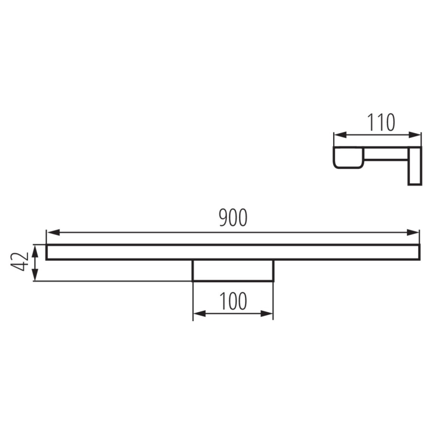 LED Підсвітка для дзеркала для ванної кімнати ASTEN LED/15W/230V IP44 білий