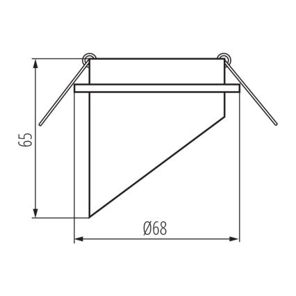 Встроенный точечный светильник SPAG GU10/35W черный/золотистый