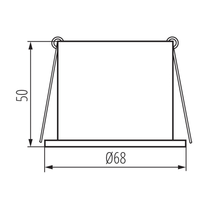Вбудований стельовий світильник SPAG 35W білий/золотий
