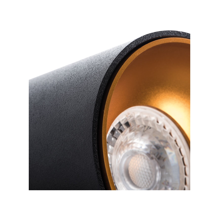 Точечный светильник RITI 1xGU10/10W/230V черный/золотистый