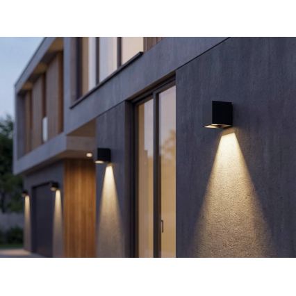 Сонячний настінний світильник з датчиком REKA LED/3W/3,7V 1800 mAh 3000/4000/6500K IP65 чорний