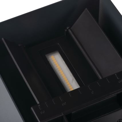 Солнечный светодиодный настенный светильник с датчиком REKA LED/6W/3,7V 1800 mAh 3000/4000/6500K IP65 черный