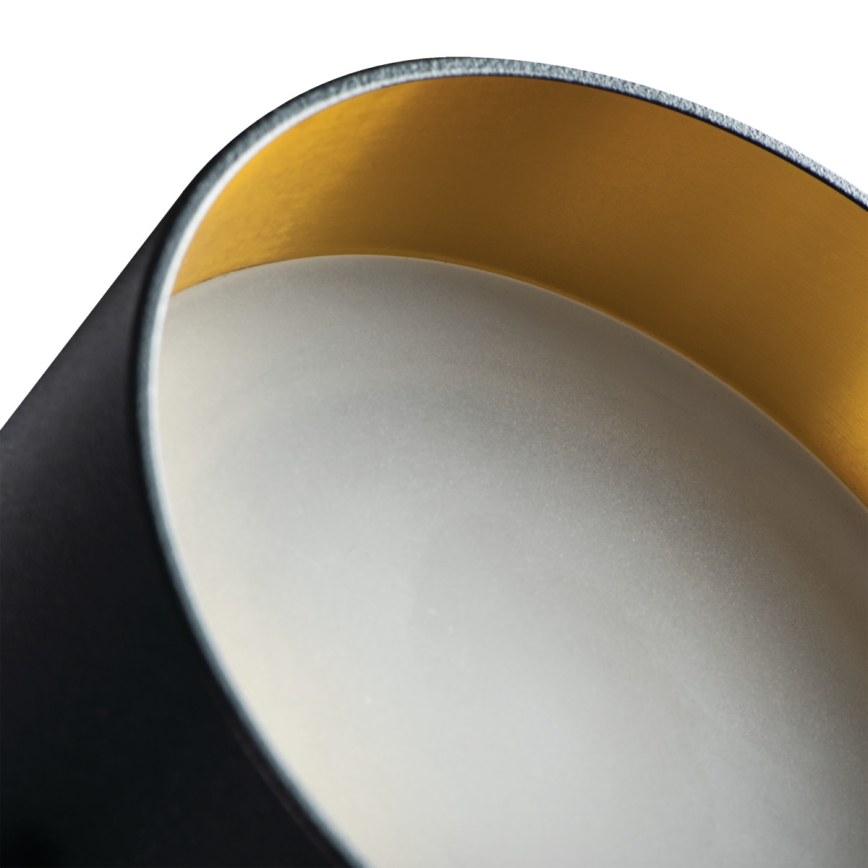 Встроенный точечный светильник GOVIK GU10/10W черный/золотистый