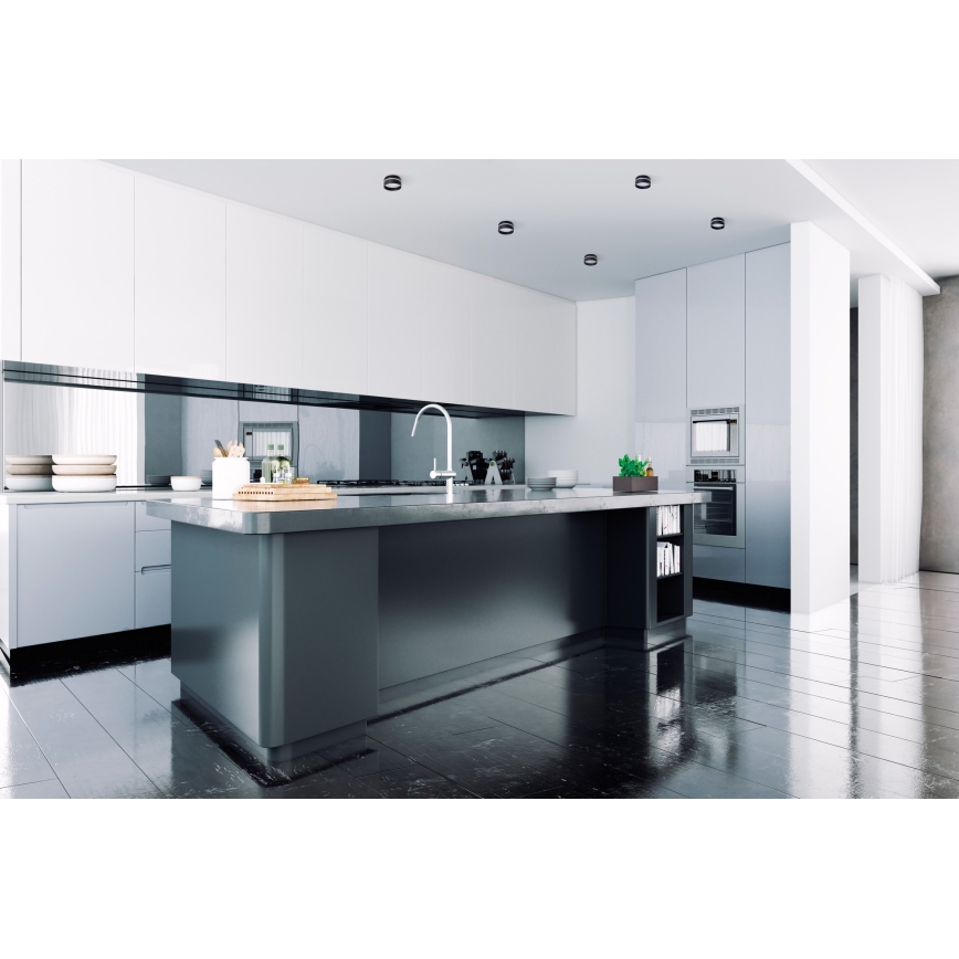 Встроенный точечный светильник GOVIK GU10/10W черный