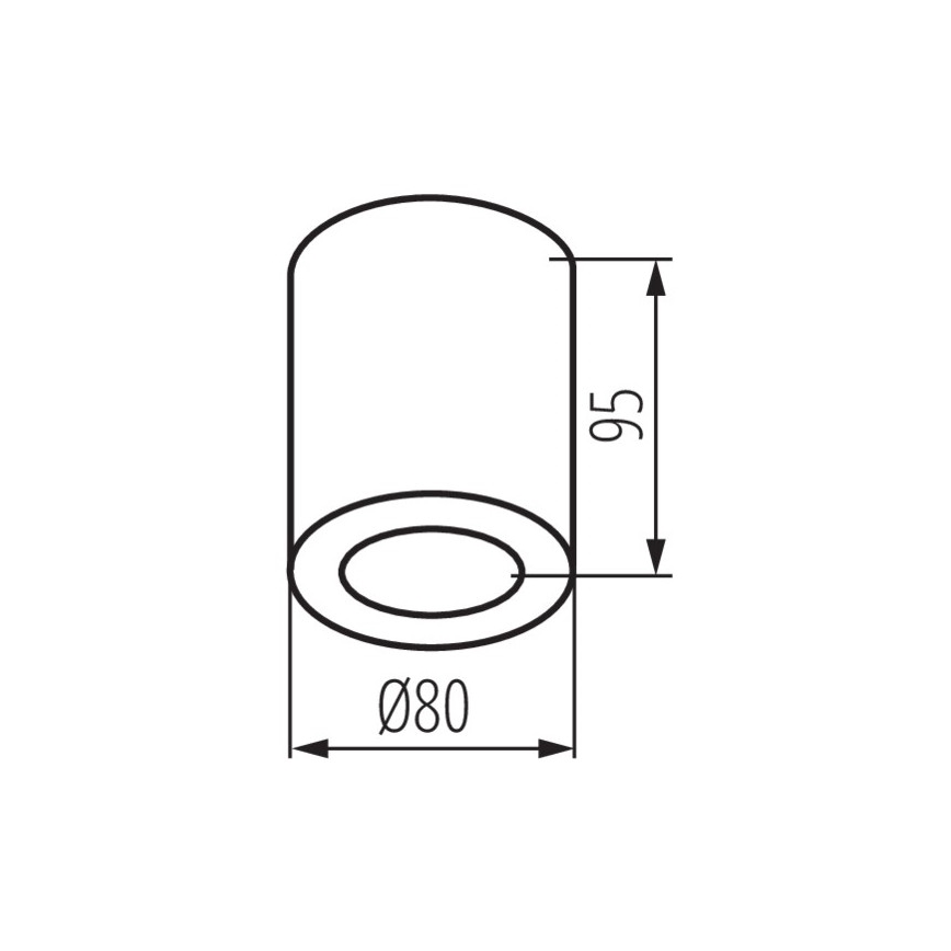 Стельовий світильник для ванної SANI 1xGU10/10W/230V IP44 матовий хром