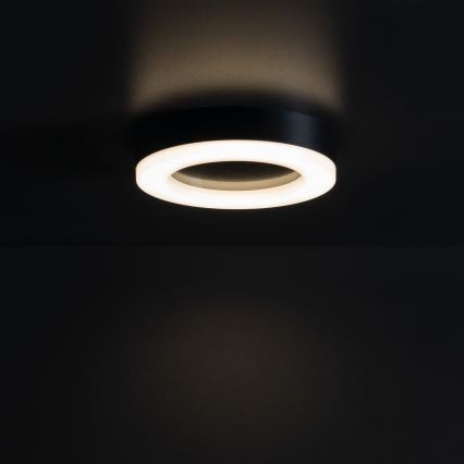 Вуличний світлодіодний стельовий світильник TURA LED/15W/230V 4000K IP54 чорний