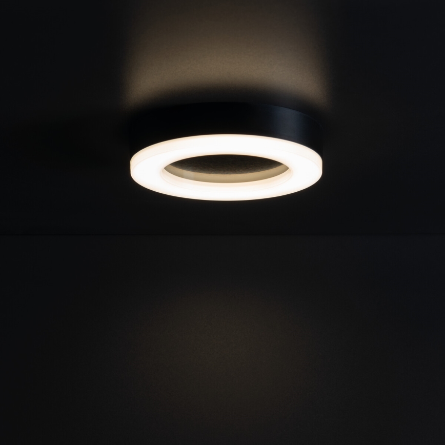 Вуличний світлодіодний стельовий світильник TURA LED/15W/230V 4000K IP54 чорний