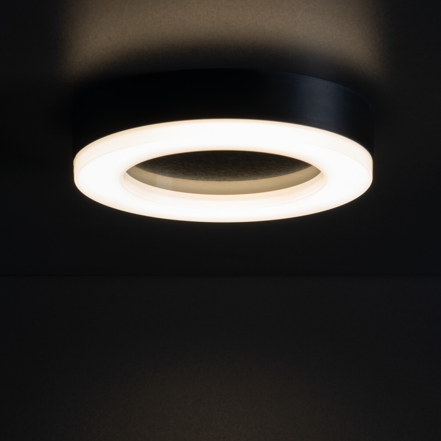 Светодиодный уличный потолочный светильник TURA LED/24W/230V 4000K IP54 черный