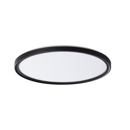 Светодиодный потолочный светильник для ванной комнаты AZPO LED/18,5W/230V диаметр 29 см IP54 черный