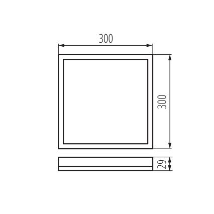 Светодиодный потолочный светильник для ванной комнаты AZPO LED/17,5W/230V IP54 черный