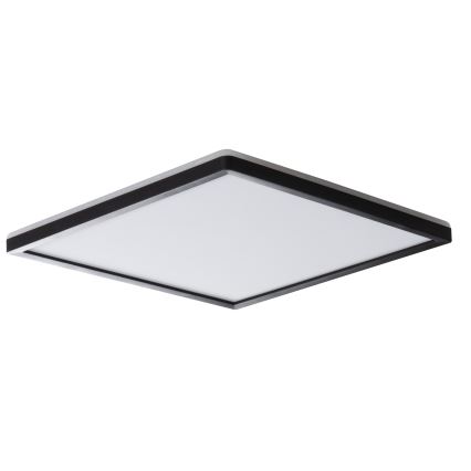 Светодиодный потолочный светильник для ванной комнаты AZPO LED/22W/230V 42x42 см IP54 черный