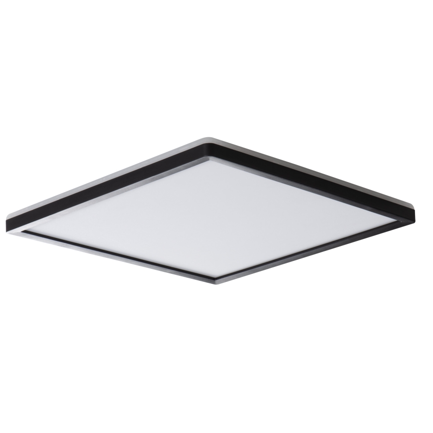 Светодиодный потолочный светильник для ванной комнаты AZPO LED/22W/230V 42x42 см IP54 черный