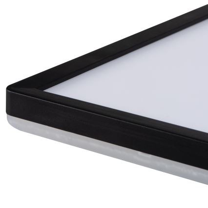 Светодиодный потолочный светильник для ванной комнаты AZPO LED/22W/230V 42x42 см IP54 черный