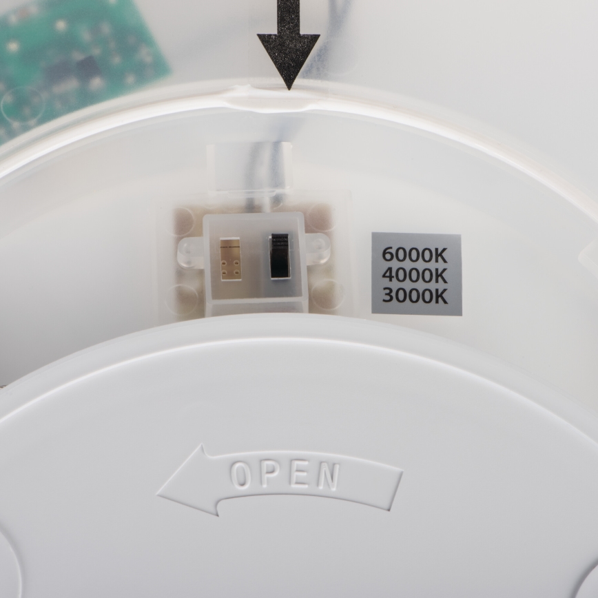 Стельовий світильник LED AZPO, 11,8 Вт, 230 В, 3000/4000/6000 К, діаметр 22,5 см, IP54, білий