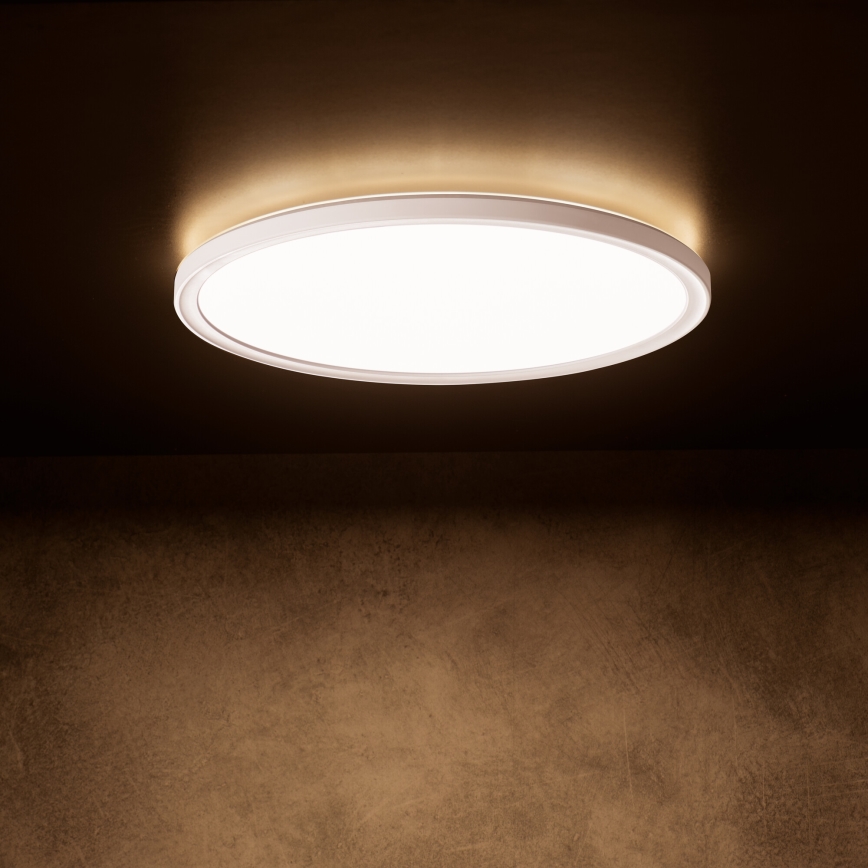 LED стельовий світильник AZPO LED/18,5W/230V 3000/4000/6000K Ø 29 cm IP54 білий