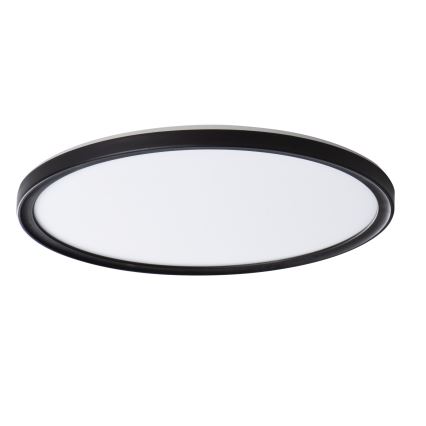 Светодиодный потолочный светильник AZPO LED/22W/230V 3000/4000/6000K Ø 42 см IP54 чёрный