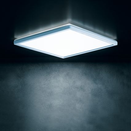 LED стельовий світильник AZPO LED/12,3W/230V 3000/4000/6000K 22,5x22,5 cm IP54 білий