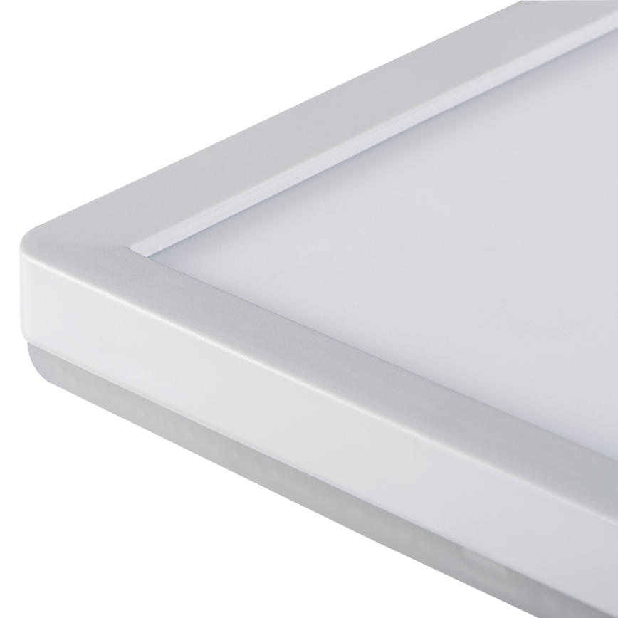 LED стельовий світильник AZPO LED/12,3W/230V 3000/4000/6000K 22,5x22,5 cm IP54 білий