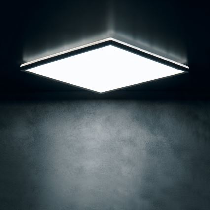 LED стельовий світильник AZPO LED/12,3 Вт/230 В 3000/4000/6000 К 22,5x22,5 см IP54 чорний
