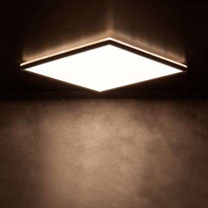LED потолочный светильник AZPO LED/17,5Вт/230В 3000/4000/6000К 30x30 см IP54 черный