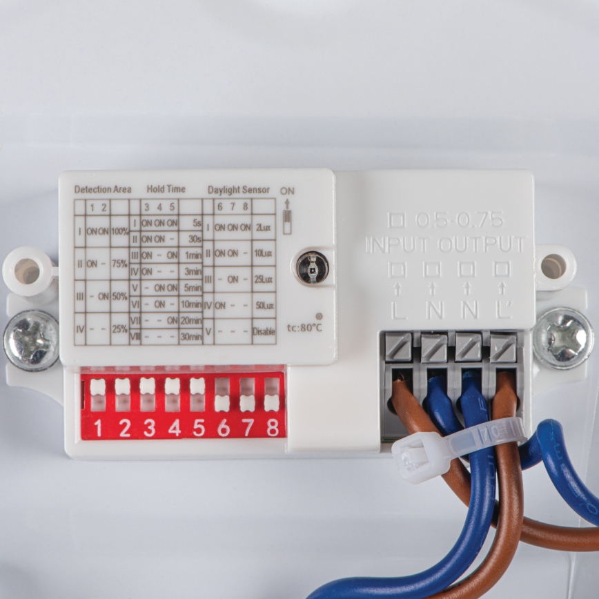 LED потолочный светильник для ванной комнаты с датчиком движения и датчиком сумерек CORSO LED/18W/230V 3000/4000/6500K диаметр 33 см IP44