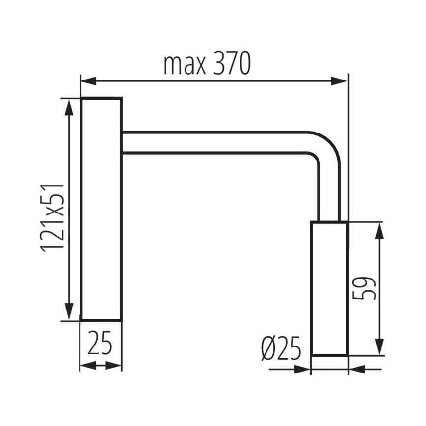 Гибкая светодиодная лампа TONIL LED/2,7W/230V черная