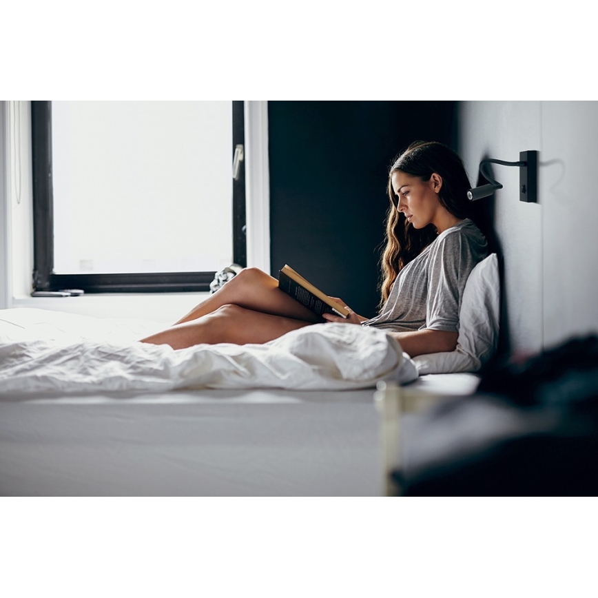 Гнучка світлодіодна лампа TONIL LED/2,7W/230V чорна