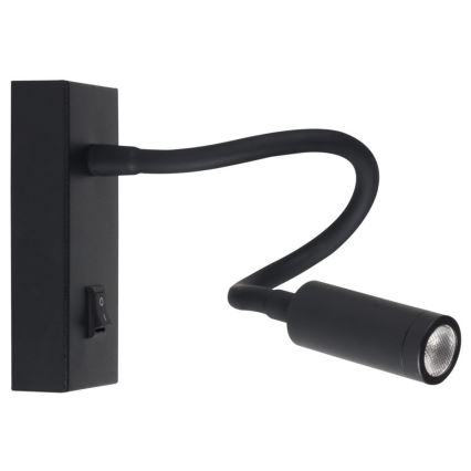 Гнучка світлодіодна лампа TONIL LED/2,7W/230V чорна