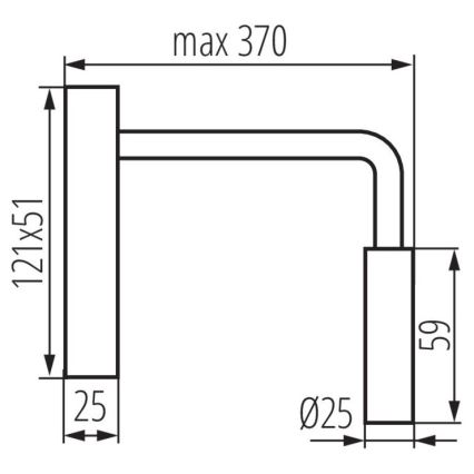 Настенная светодиодная лампа TONIL LED/2,7W/230V черная