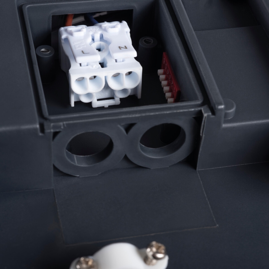 Светодиодный уличный светильник с датчиком BENO LED/18W/230V 4000K IP54 антрацит