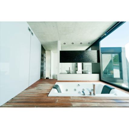 Вбудований стельовий світильник для ванної FLINI 10W IP44 чорний