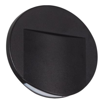 LED сходовий світильник ERINUS LED/0,8W/12V 3000K чорний