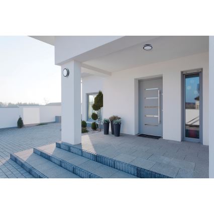 Светодиодный уличный светильник с датчиком BENO LED/24W/230V 4000K IP54 антрацит