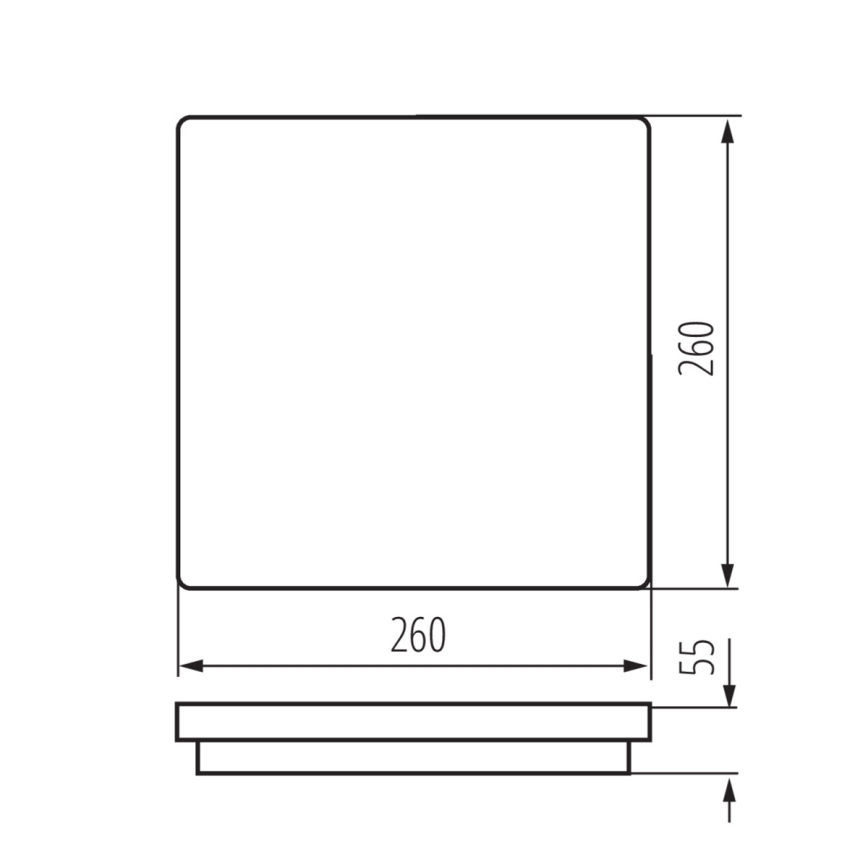 Вуличний світлодіодний світильник з датчиком BENO LED/24W/230V IP54 біла