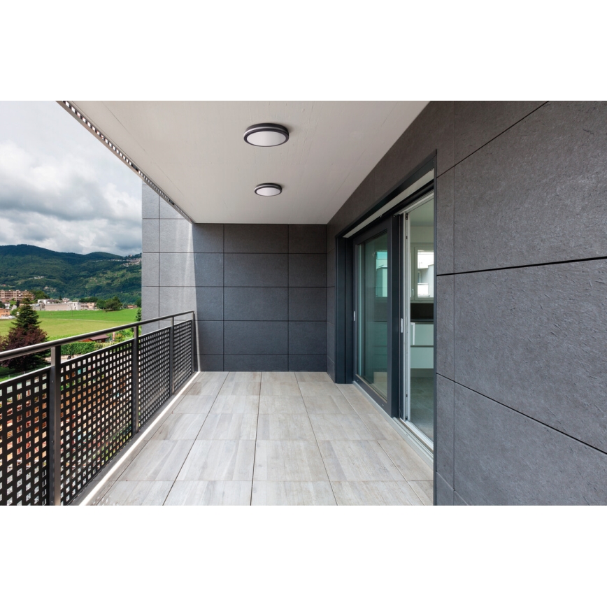 LED Вуличний стельовий світильник BENO LED/18W/230V 4000K антрацит IP54