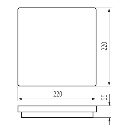 LED Вуличний стельовий світильник BENO LED/18W/230V 4000K антрацит IP54
