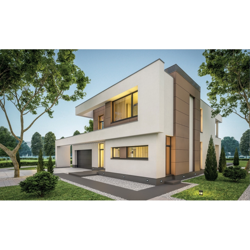 Светодиодный встраиваемый светильник GLASI LED/3W/230V 4000K IP44 черный