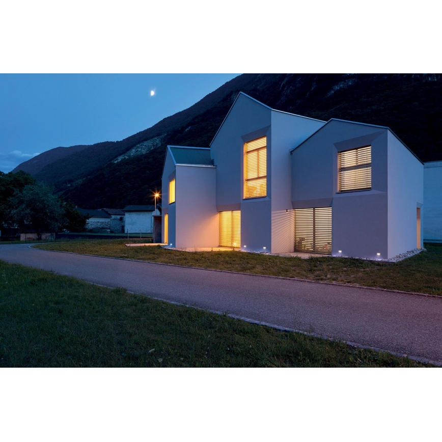 LED Вбудований світильник GLASI LED/3W/230V 4000K IP44 антрацит